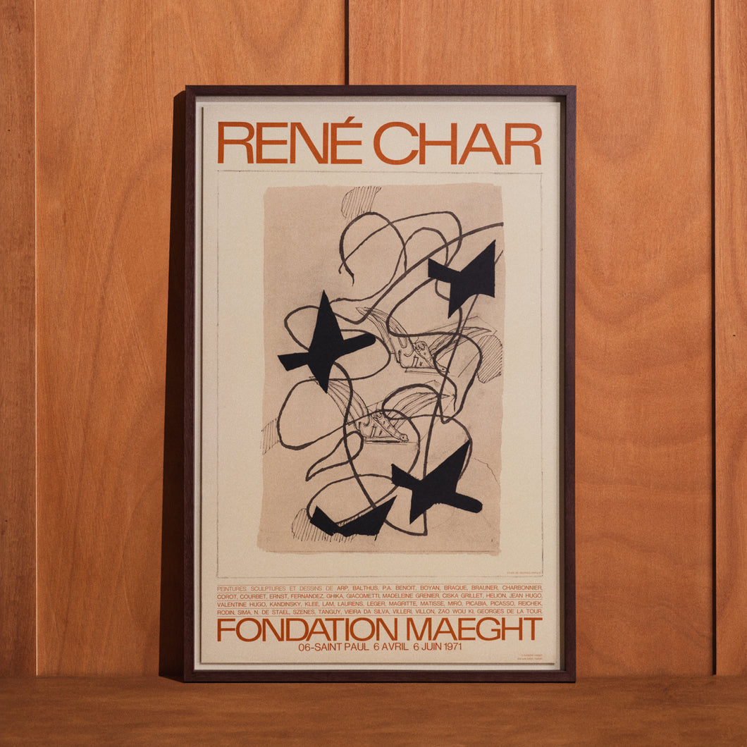 Affiche René Char (54,2x83cm)