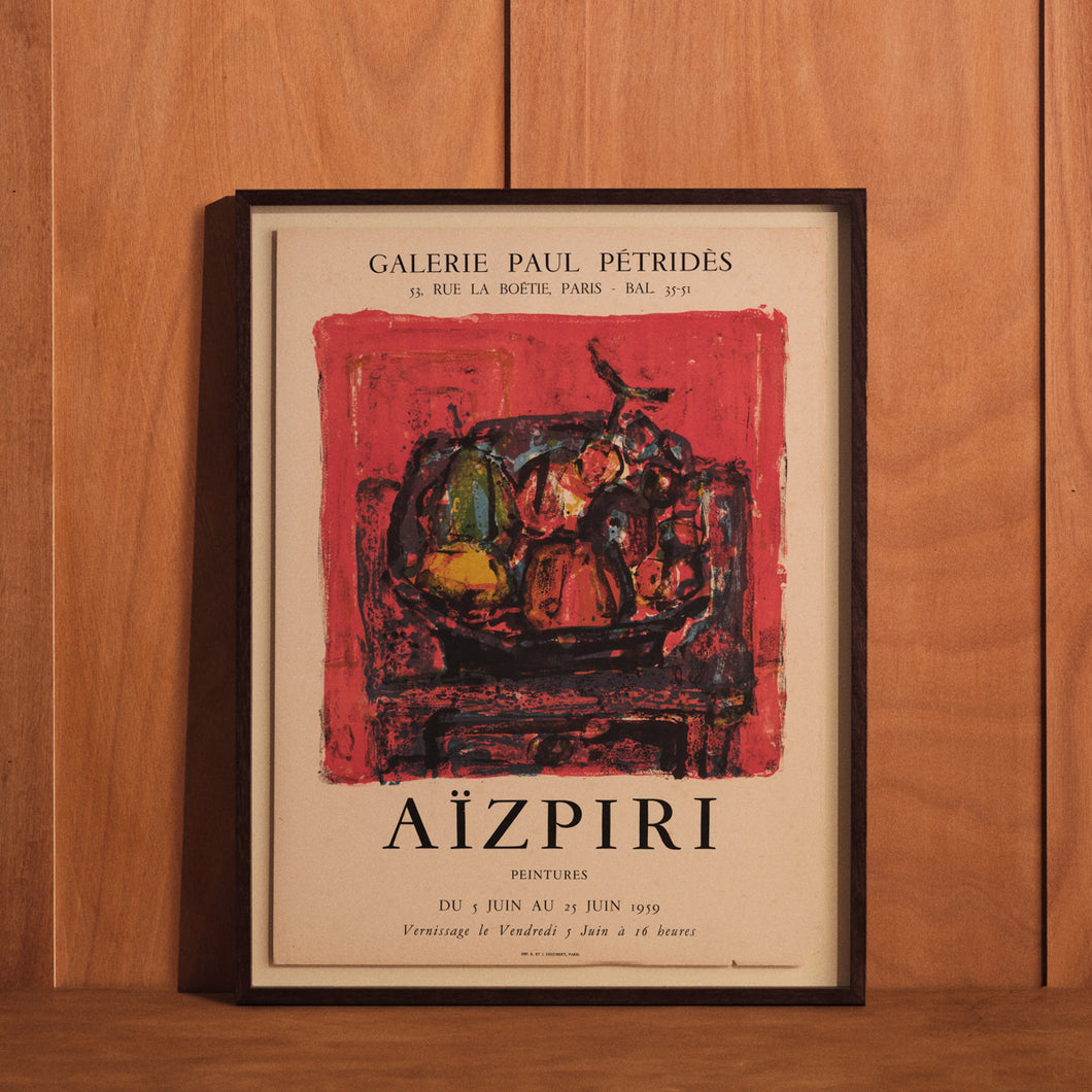 Affiche Paul Aïzpiri (55,3x72cm)